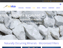 Tablet Screenshot of mineralesmivico.com